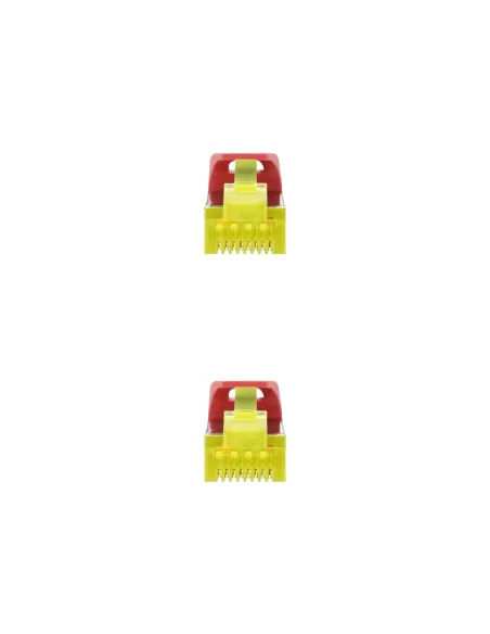 Nanocable Cable de red latiguillo RJ45 LSZH Cat.6A SFTP AWG26, Rojo, 2.0 m