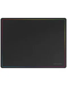 Mars Gaming MMP124, Alfombrilla Gaming 360x260mm, Diseño de Bordes Rainbow, Base Antideslizante de Caucho Natural, Superficie