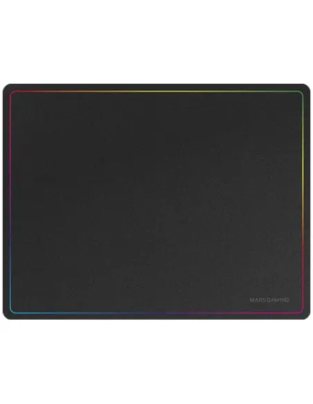 Mars Gaming MMP124, Alfombrilla Gaming 360x260mm, Diseño de Bordes Rainbow, Base Antideslizante de Caucho Natural, Superficie