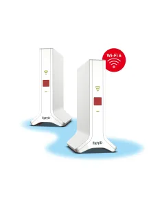FRITZ!Repeater FRITZ!Mesh Set 4200 2-pack Edition International Repetidor de red 4200 Mbit s Rojo, Blanco