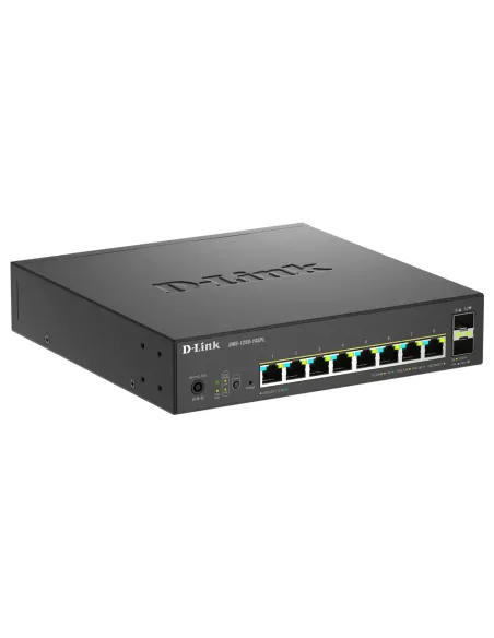 D-Link DMS-1250-10SPL Gestionado 2.5G Ethernet (100 1000 2500) Energía sobre Ethernet (PoE) Negro