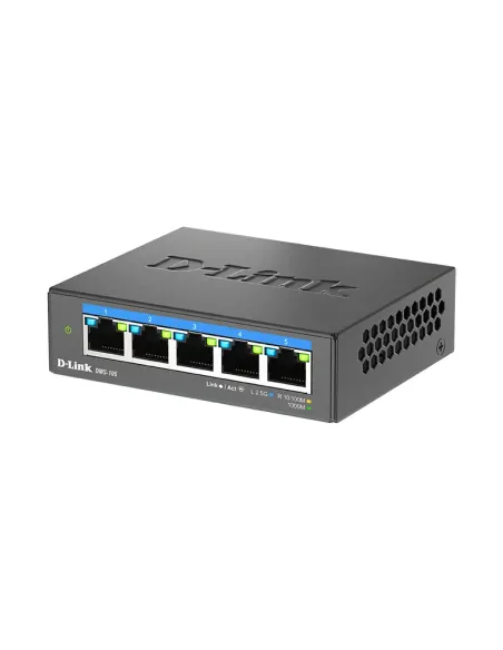 D-Link DMS-105 No administrado L2 2.5G Ethernet (100 1000 2500) Negro