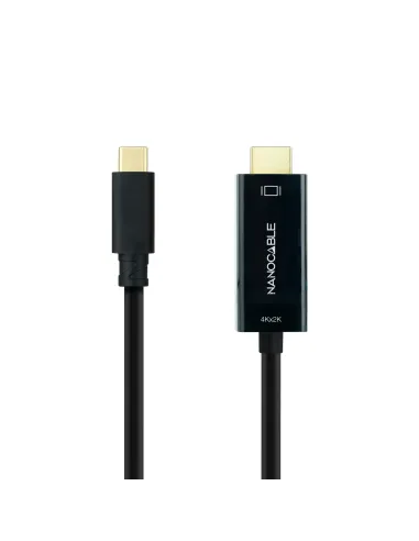 Nanocable Cable Conversor USB-C a HDMI 1.4 4K@30Hz, Color Negro, 5 m