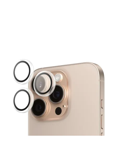 PanzerGlass ® Hoops® Transparent Camera Lens Protector iPhone 16 Pro | 16 Pro Max Protector de pantalla Apple 1 pieza(s)