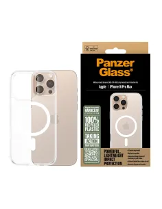 PanzerGlass ® HardCase Transparent w. White MagSafe iPhone 16 Pro Max funda para teléfono móvil Transparente 2
