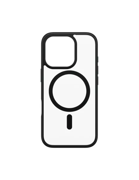 PanzerGlass ® HardCase Transparent w. Black MagSafe & Frame iPhone 16 Pro funda para teléfono móvil Transparente