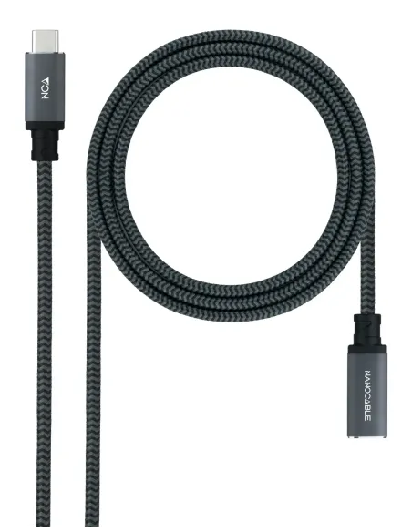 Nanocable 10.01.4500-COMB cable USB USB 3.2 Gen 2x2 0,5 m USB C Negro