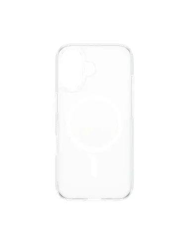 PanzerGlass ® HardCase Transparent w. White MagSafe iPhone 16 funda para teléfono móvil Transparente