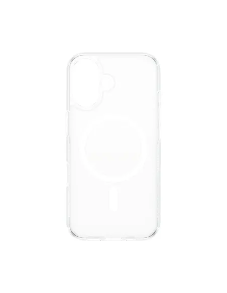PanzerGlass ® HardCase Transparent w. White MagSafe iPhone 16 funda para teléfono móvil Transparente