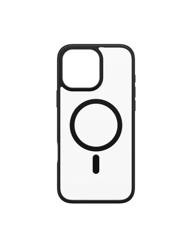 PanzerGlass ® HardCase Transparent w. Black MagSafe & Frame iPhone 16 Pro Max funda para teléfono móvil Transparente