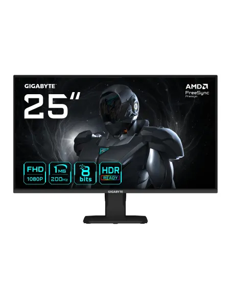 GIGABYTE GS25F2 Monitor Gaming 25" FHD - 1920 x 1080, 200Hz, 1ms, 300 cd m², Display HDR 10, HDMI 2.0, DisplayPort 1.4