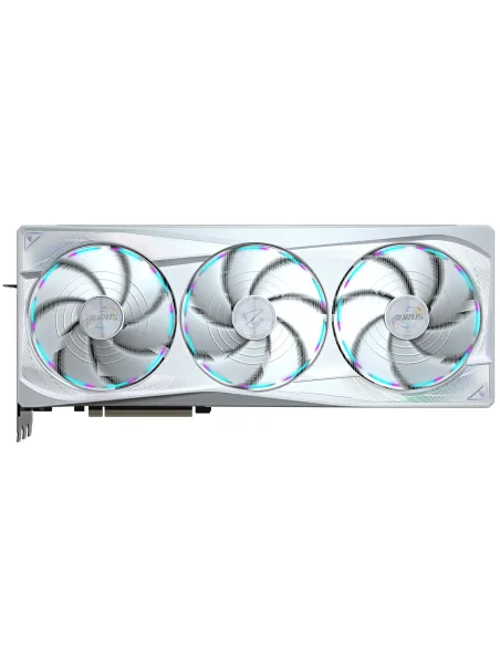 GIGABYTE AORUS GeForce RTX 5090 MASTER ICE 32G Tarjeta Gráfica - 32GB GDDR7, 512 bits, PCI-E 5.0, 2655MHz Frecuencia Base, 3 x