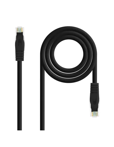 Nanocable Cable de red latiguillo RJ45 LSZH Cat.6A UTP AWG24, Negro, 3.0m