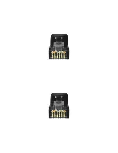 Nanocable Cable de red latiguillo RJ45 LSZH Cat.6A UTP AWG24, Negro, 3.0m
