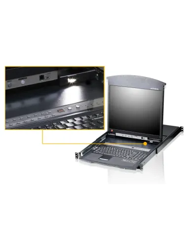 ATEN KL1508AN consola de rack 48,3 cm (19") Negro 1U