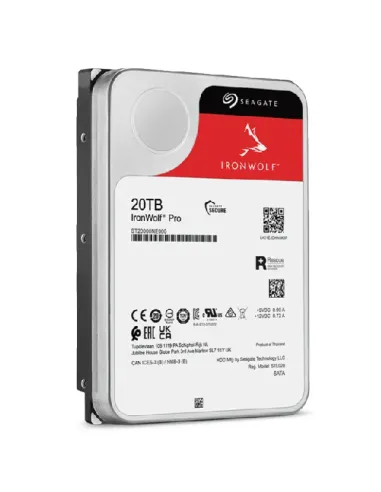 Seagate IronWolf Pro ST20000NT001 disco duro interno 20 TB 7200 RPM 256 MB 3.5"