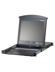 ATEN KL1516AM consola de rack 43,2 cm (17") 1280 x 1024 Pixeles Metal Negro 1U
