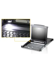 ATEN CL5716M-ATA-2XK06SG consola de rack 43,2 cm (17") Negro 1U 2