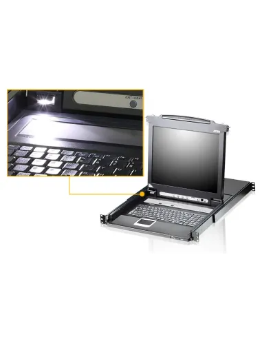 ATEN CL5716M-ATA-2XK06SG consola de rack 43,2 cm (17") Negro 1U