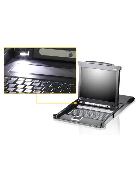 ATEN CL5716M-ATA-2XK06SG consola de rack 43,2 cm (17") Negro 1U