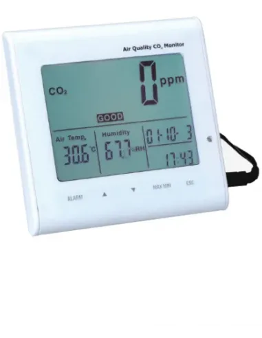 MEDIDOR DE CALIDAD DEL AIRE CO2 -TEMPERATURA-HUMEDAD ST802