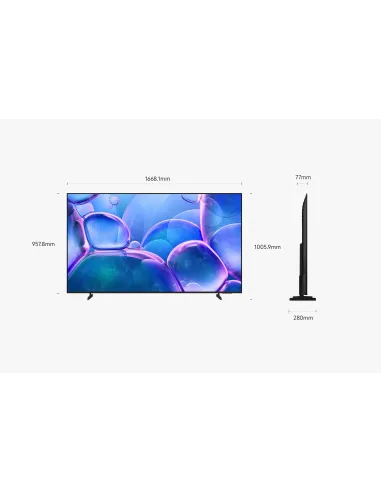 Samsung TU75U7025FK 190,5 cm (75") 4K Ultra HD Smart TV Wifi Negro