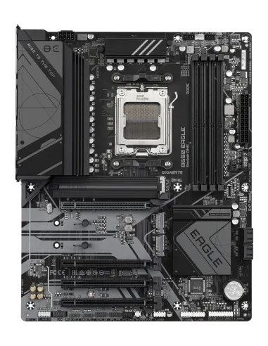 GIGABYTE B650 EAGLE Placa base - AMD Ryzen serie 9000, VRM de 12+2+2 fases, hasta 7600 MHz DDR5 (OC), 1xPCIe 5.0 + 2xPCIe 4.0