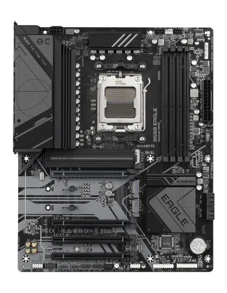 GIGABYTE B650 EAGLE Placa base - AMD Ryzen serie 9000, VRM de 12+2+2 fases, hasta 7600 MHz DDR5 (OC), 1xPCIe 5.0 + 2xPCIe 4.0