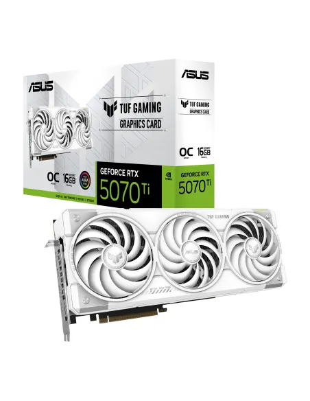 ASUS TUF Gaming TUF-RTX5070TI-O16G-WHITE-GAMING NVIDIA GeForce RTX 5070 Ti 16 GB GDDR7