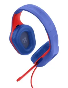 Trust GXT 415SM Zirox Auriculares Alámbrico Diadema Juego Azul, Rojo 2