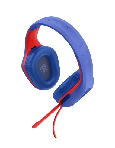 Trust GXT 415SM Zirox Auriculares Alámbrico Diadema Juego Azul, Rojo