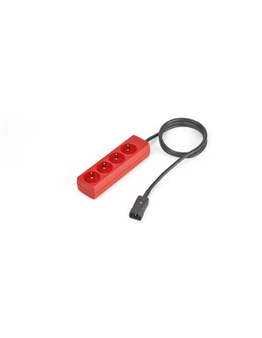 Salicru CABLE IEC SALIDA ROJO C14 4-SCHU 2mts