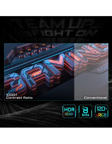 GIGABYTE GS25F2 Monitor Gaming 25" FHD - 1920 x 1080, 200Hz, 1ms, 300 cd m², Display HDR 10, HDMI 2.0, DisplayPort 1.4