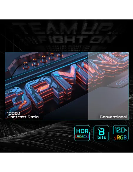 GIGABYTE GS25F2 Monitor Gaming 25" FHD - 1920 x 1080, 200Hz, 1ms, 300 cd m², Display HDR 10, HDMI 2.0, DisplayPort 1.4 GIGABYTE GS25F2 Monitor Gaming 25" FHD - 1920 x 1080, 200Hz, 1ms, 300 cd m², Display HDR 10, HDMI 2.0, DisplayPort 1.4