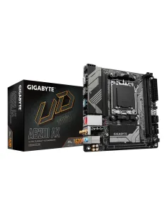 GIGABYTE A620I AX Placa base - Soporta CPUs AMD Ryzen 8000, VRM digital de 5+2+1 fases, hasta 6400MHz DDR5 (OC), 1xPCIe 4.0