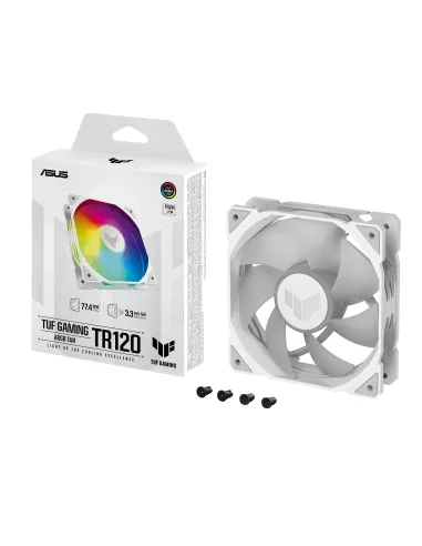 ASUS TUF GAMING TR120 ARGB 1-pack White Carcasa del ordenador Refrigerador de aire 12 cm Blanco