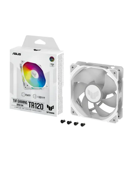 ASUS TUF GAMING TR120 ARGB 1-pack White Carcasa del ordenador Refrigerador de aire 12 cm Blanco