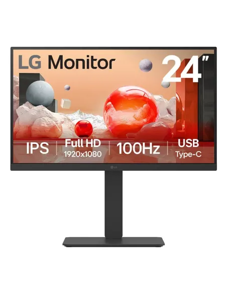 LG 24BA650 LED display 60,5 cm (23.8") 1920 x 1080 Pixeles Full HD Negro