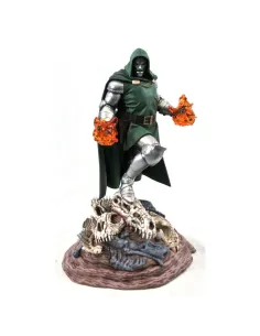 Figura diamond select toys marvel gallery comic re - run doctor doom pvc diorama 25.5cm