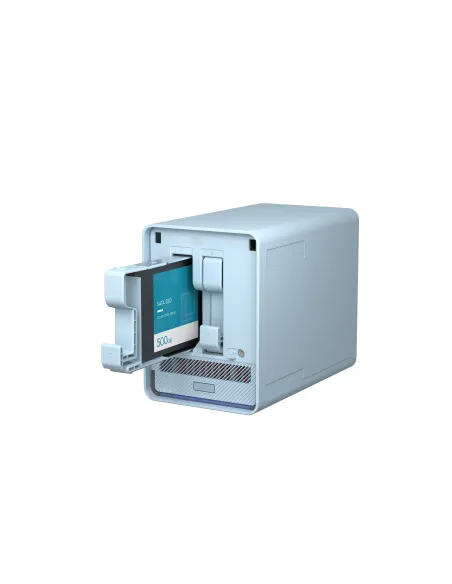 QNAP QMiroPlus-201W NAS Escritorio Intel® Celeron® J4125 4 GB DDR4 0 TB QNAP Turbo System Azul