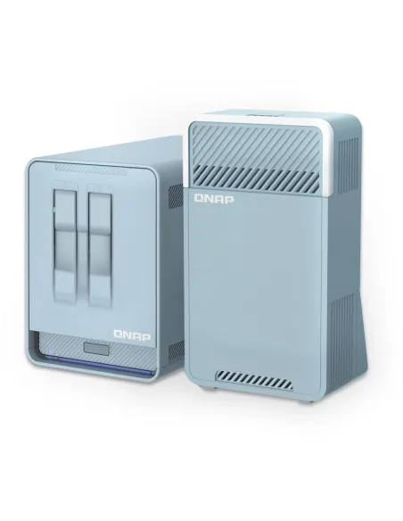 QNAP QMiroPlus-201W NAS Escritorio Intel® Celeron® J4125 4 GB DDR4 0 TB QNAP Turbo System Azul