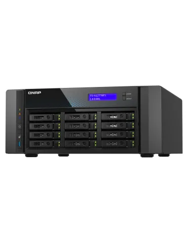 QNAP TS-H1277AFX-R7-32G servidor de almacenamiento NAS Torre AMD Ryzen™ 7 32 GB DDR5 0 TB QuTS hero Negro