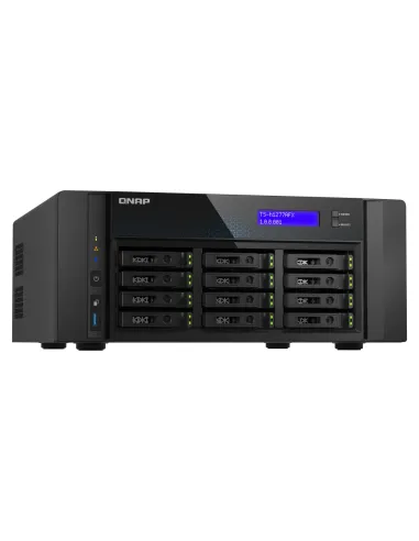 QNAP TS-H1277AFX-R7-32G servidor de almacenamiento NAS Torre AMD Ryzen™ 7 32 GB DDR5 0 TB QuTS hero Negro