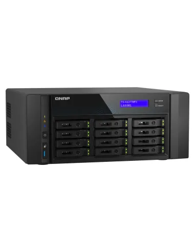 QNAP TS-H1277AFX-R7-32G servidor de almacenamiento NAS Torre AMD Ryzen™ 7 32 GB DDR5 0 TB QuTS hero Negro