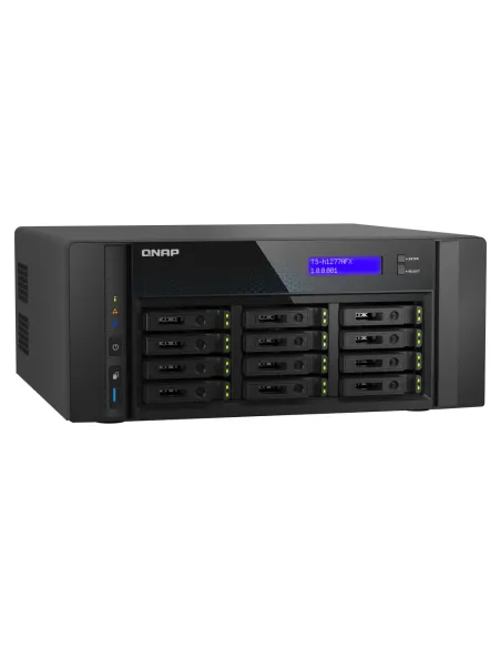 QNAP TS-H1277AFX-R7-32G servidor de almacenamiento NAS Torre AMD Ryzen™ 7 32 GB DDR5 0 TB QuTS hero Negro