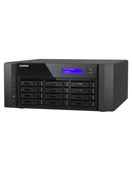 QNAP TS-H1277AFX-R7-32G servidor de almacenamiento NAS Torre AMD Ryzen™ 7 32 GB DDR5 0 TB QuTS hero Negro