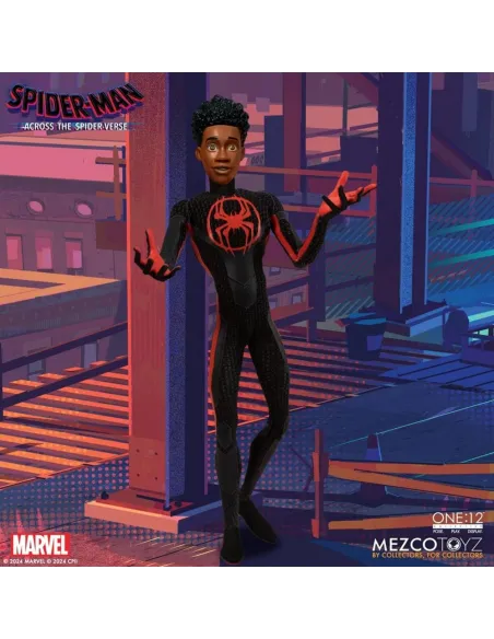 Figura mezco toyz spider - man across the spider - verse spider - man miles morales 17cm Figura mezco toyz spider - man across the spider - verse spider - man miles morales 17cm