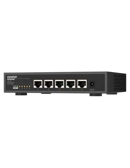 QNAP QSW-3205-5T switch No administrado 10G Ethernet (100 1000 10000) Escritorio Negro