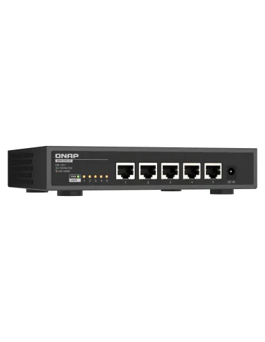 QNAP QSW-3205-5T switch No administrado 10G Ethernet (100 1000 10000) Escritorio Negro