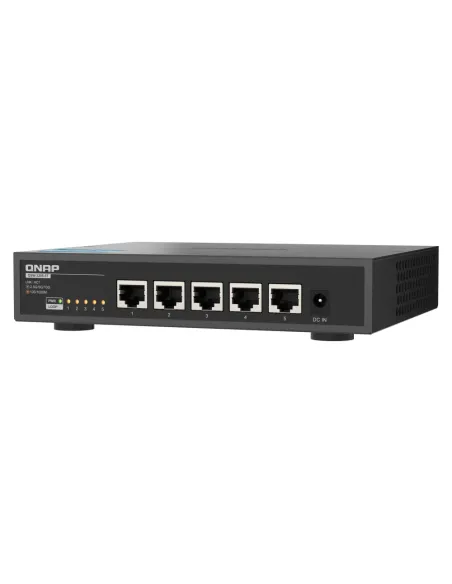 QNAP QSW-3205-5T switch No administrado 10G Ethernet (100 1000 10000) Escritorio Negro